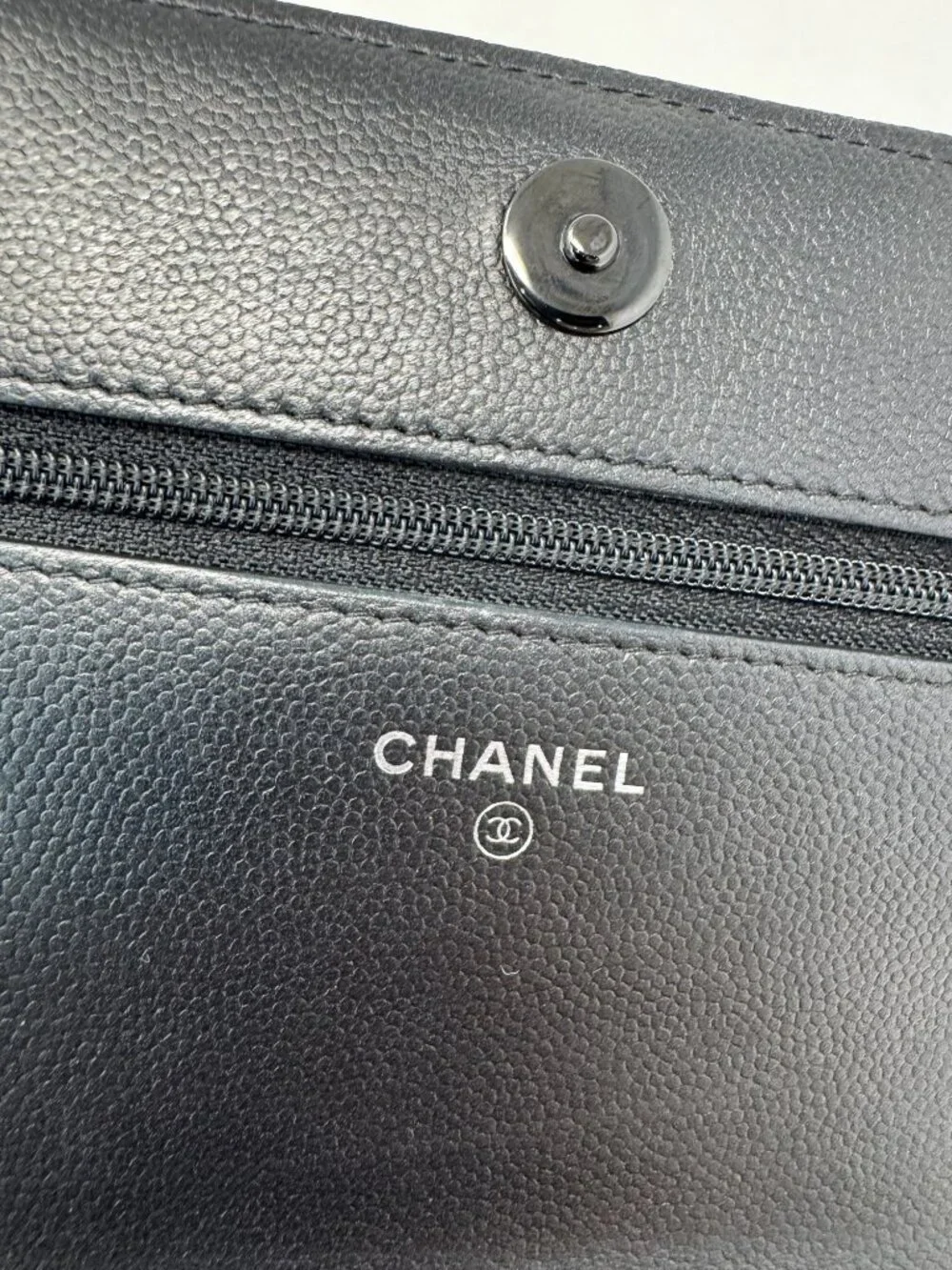 Chanel So Black Boy Wallet On Chain